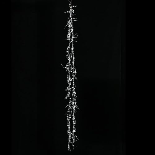 BlesConi 1 Stück Glasperlen Eiszapfen Ornamente Weihnachtsdekoration Weihnachtsbaum Anhänger hängende Dekorationen Kunststoff klare Eiszapfen Heimdekoration von BlesConi