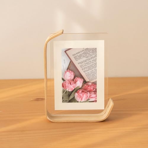BlesConi Acryl-Bilderrahmen aus Holz für Tischdekoration, Kalender, DIY-Bilderrahmen für Hochzeitsfeier oder Heimdekoration, mehrere Größen von BlesConi