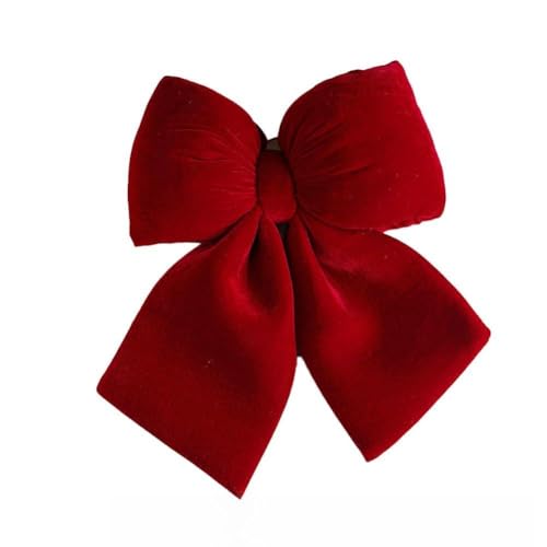 BlesConi Große rote Samtschleife, Weihnachtskranz, Schleifen, Weihnachten, dekorative Krawatten, hängende Anhänger, Samtstoff, Schleife, Ornamente für Zuhause, Party BlesConi Große rote Samtschleife, Weihnachtskranz, Schleifen, Weihnachten, dekorative Krawatten, hängende Anhänger, Samtstoff, Schleife, Ornamente für Zuhause, Party von BlesConi