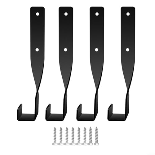 BlesConi Robuste Kettensägen-Wandhalterung, Rucksack, Gebläse, Zubehör, Werkzeuge, Aufbewahrungshalterung aus Metall für Garten, Schuppen, Garage (4 Stück) von BlesConi