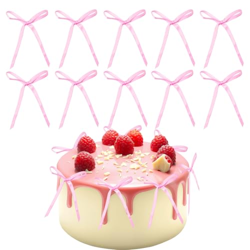 Bliceon 20 Stück hellrosa Schleifenkuchenaufsätze – Kuchendekoration Picks für Babypartys, Kindergeburtstage, Hochzeiten und Jubiläen – Partyzubehör für Kuchen und Desserts Bliceon 20 Stück hellrosa Schleifenkuchenaufsätze – Kuchendekoration Picks für Babypartys, Kindergeburtstage, Hochzeiten und Jubiläen – Partyzubehör für Kuchen und Desserts von Bliceon