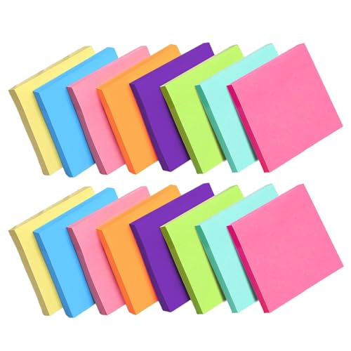 Bliceon 800pcs Farbige Haftnotizen 76x76mm, 8 Farbe Sticky Notes, Selbstklebende Klebezettel, Klebezettel zum Beschriften, Leicht zu Beschreiben, Wiederaufklebbar, für Schule, Zuhause, Büro Bliceon 800pcs Farbige Haftnotizen 76x76mm, 8 Farbe Sticky Notes, Selbstklebende Klebezettel, Klebezettel zum Beschriften, Leicht zu Beschreiben, Wiederaufklebbar, für Schule, Zuhause, Büro von Bliceon