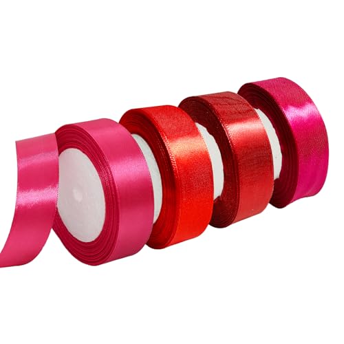 Bliceon 90m Rot Satinband, 25mm Geschenkband Breit, Schleifenband zum Verpacken, Dekoband Party Stoffband zum Geschenkverpackung, Bastelarbeiten, Geburtstag Blumen und Hochzeitsdekoration Bliceon 90m Rot Satinband, 25mm Geschenkband Breit, Schleifenband zum Verpacken, Dekoband Party Stoffband zum Geschenkverpackung, Bastelarbeiten, Geburtstag Blumen und Hochzeitsdekoration von Bliceon