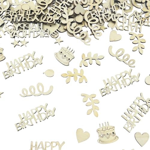Bliceon Alles Gute zum Geburtstag Dekorationen Konfetti aus Holz,120 Stück Tischdekorationen und Streudekorationen für Männer und Frauen,Happy Birthday Party Dekorationen,Jubiläumsdekorationen Bliceon Alles Gute zum Geburtstag Dekorationen Konfetti aus Holz,120 Stück Tischdekorationen und Streudekorationen für Männer und Frauen,Happy Birthday Party Dekorationen,Jubiläumsdekorationen von Bliceon