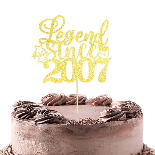Bliceon Geburtstagstortenaufsätze, legendäre Designs von 2007, 18. Geburtstag, Feiern, Jubiläen und Kuchendekoration, Partyzubehör von Bliceon