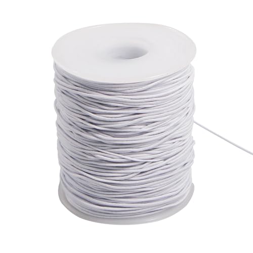 Elastische Schnur, weiß, dehnbar, elastische Schnur, 1 mm x 100 m, Armband Elastikfaden, für die Herstellung von Armband, Halskette, Schmuck, Partyhüte und Handwerk Elastische Schnur, weiß, dehnbar, elastische Schnur, 1 mm x 100 m, Armband Elastikfaden, für die Herstellung von Armband, Halskette, Schmuck, Partyhüte und Handwerk von Bliceon