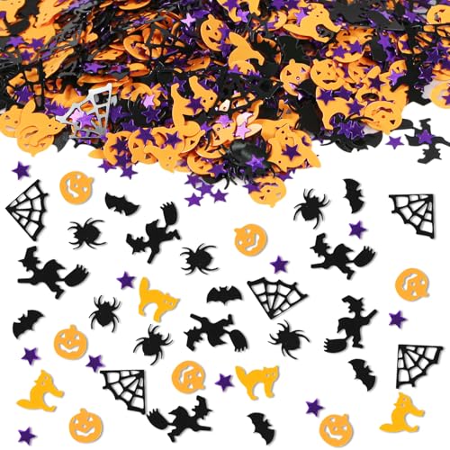Halloween Konfetti Glitzer, Halloween Kürbis Fledermaus Hexe Katze Spinne Konfetti 30g Party Tischdekoration Halloween Konfetti Dekor Glitzer Bastelbedarf Halloween Konfetti Glitzer, Halloween Kürbis Fledermaus Hexe Katze Spinne Konfetti 30g Party Tischdekoration Halloween Konfetti Dekor Glitzer Bastelbedarf von Bliceon