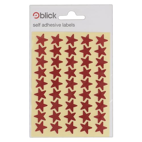 Blick Etiketten, Metallic-Rot, selbstklebende Aufkleber, Sterne, 14 mm, 135 Etiketten, für Zuhause, Büro, Familie, Schule, Urlaubskalender Organisation, Planer, Belohnungstabelle, Farbcodierung Blick Etiketten, Metallic-Rot, selbstklebende Aufkleber, Sterne, 14 mm, 135 Etiketten, für Zuhause, Büro, Familie, Schule, Urlaubskalender Organisation, Planer, Belohnungstabelle, Farbcodierung von Blick