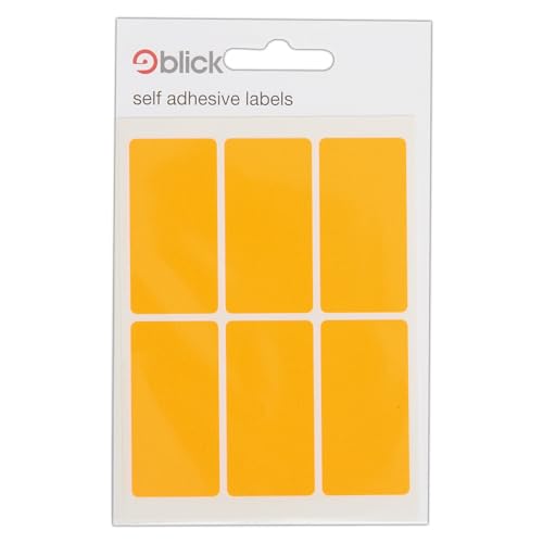 Blick Etiketten, Orange, selbstklebende Aufkleber, rechteckig, 25 mm x 50 mm, 42 Etiketten, für Zuhause, Büro, Familie, Schule, Urlaubskalender, Planer, Belohnungstabelle, Farbkodierung Blick Etiketten, Orange, selbstklebende Aufkleber, rechteckig, 25 mm x 50 mm, 42 Etiketten, für Zuhause, Büro, Familie, Schule, Urlaubskalender, Planer, Belohnungstabelle, Farbkodierung von Blick