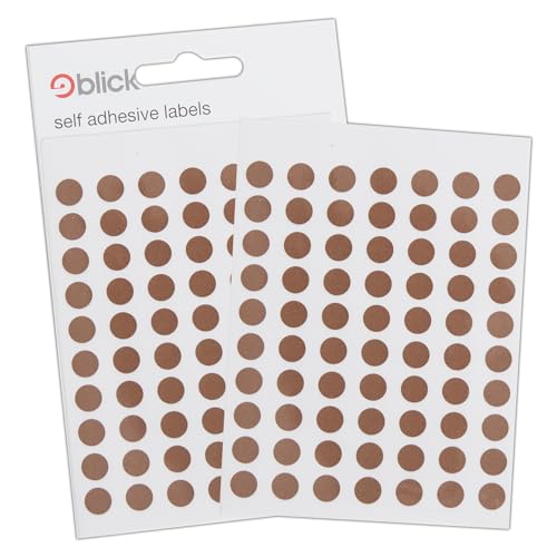 Blick Etiketten, braun, selbstklebende Aufkleber, Farbpunkt, Kreise, 8 mm, 490 Etiketten, für Zuhause, Büro, Familie, Schule, Urlaubskalender, Organisation, Planer, Belohnungstabelle, Farbcodierung Blick Etiketten, braun, selbstklebende Aufkleber, Farbpunkt, Kreise, 8 mm, 490 Etiketten, für Zuhause, Büro, Familie, Schule, Urlaubskalender, Organisation, Planer, Belohnungstabelle, Farbcodierung von Blick