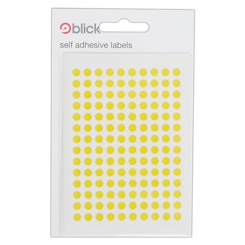 Blick Etiketten, gelb, selbstklebende Aufkleber, Farbpunkt, Kreise, 5 mm, 980 Etiketten, für Zuhause, Büro, Familie, Schule, Urlaubskalender, Organisation, Planer, Belohnungstabelle, Farbcodierung Blick Etiketten, gelb, selbstklebende Aufkleber, Farbpunkt, Kreise, 5 mm, 980 Etiketten, für Zuhause, Büro, Familie, Schule, Urlaubskalender, Organisation, Planer, Belohnungstabelle, Farbcodierung von Blick