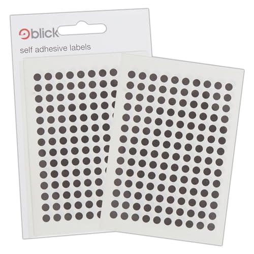 Blick Etiketten, schwarz, selbstklebende Aufkleber, Farbpunkt, Kreise, 5 mm, 940 Etiketten, für Zuhause, Büro, Familie, Schule, Urlaubskalender, Organisation, Planer, Belohnungstabelle, Farbcodierung Blick Etiketten, schwarz, selbstklebende Aufkleber, Farbpunkt, Kreise, 5 mm, 940 Etiketten, für Zuhause, Büro, Familie, Schule, Urlaubskalender, Organisation, Planer, Belohnungstabelle, Farbcodierung von Blick