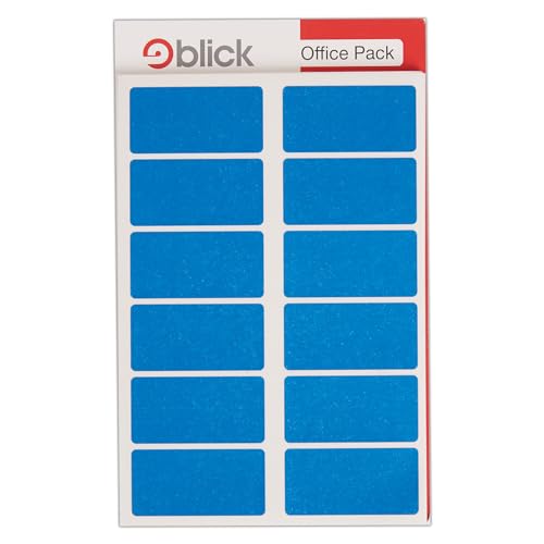 Blick Etiketten (25 x 50 mm, Vorteilspackung) 320 Stück blau von Blick
