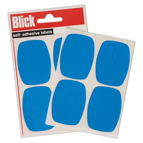 Blick Etiketten Vorteilspackung (5 Tüten, 39 x 52 mm) blau von Blick