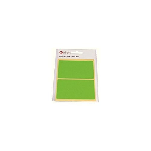 Blick Fluorescent Green Aufkleber 50mm x 80mm (8 Aufkleber) von Blick