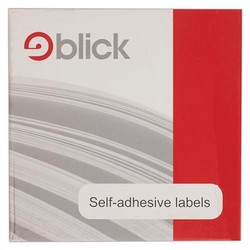 Blick RS013051 Farbige Blick-Etiketten in Spenderbox, D1218, 12 x 18 mm, 1792 Stück, rot von Blick