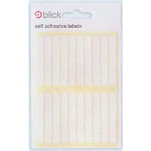Blick White Aufkleber 6mm x 50mm (140 Aufkleber) von Blick