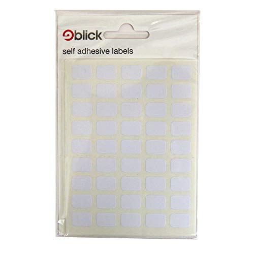 Blick White Aufkleber 9mm x 13mm (360 Aufkleber) von Blick