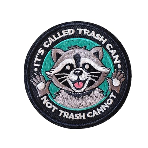 Aufnäher mit Aufschrift "It's Called Trash Can Not Trash Cannot", bestickt, 7,6 cm, Klettverschluss, lustiger Waschbär, Moralabzeichen für Helme, Turnbeutel, Jeans, Rucksäcke, Hüte, Kleidung, Jacke Aufnäher mit Aufschrift "It's Called Trash Can Not Trash Cannot", bestickt, 7,6 cm, Klettverschluss, lustiger Waschbär, Moralabzeichen für Helme, Turnbeutel, Jeans, Rucksäcke, Hüte, Kleidung, Jacke von Blimark