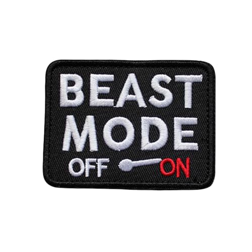 Beast Mode On Patch, Military Badge Emblem Patch, Funny Moral Patches, Moral Patch, Military Patch, Meme Patch, Hook and Loop, Embroidered Patch for Tactical Backpacks, Clothing, Jeans, Hats, Bags von Blimark