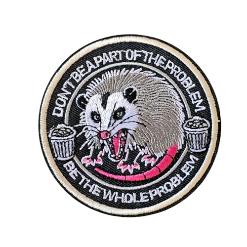 Bestickter Aufnäher mit Aufschrift "Don't Be Part of The Problem Be The Whole Problem", 7,6 cm, Klettverschluss, lustig, für Helme, Turnbeutel, Jeans, Rucksäcke, Hüte, Jacken, Militär, Meme Bestickter Aufnäher mit Aufschrift "Don't Be Part of The Problem Be The Whole Problem", 7,6 cm, Klettverschluss, lustig, für Helme, Turnbeutel, Jeans, Rucksäcke, Hüte, Jacken, Militär, Meme von Blimark