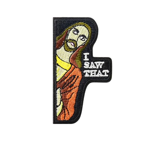 Blimark I Saw That Patch, 1 Stück Klettverschluss-Rückseite, taktischer Aufnäher, lustiger bestickter Meme-Aufnäher, Militär-Patch für Rucksäcke, Westen, Jacken, Jeans, Hüte, Stickerei-Aufnäher Blimark I Saw That Patch, 1 Stück Klettverschluss-Rückseite, taktischer Aufnäher, lustiger bestickter Meme-Aufnäher, Militär-Patch für Rucksäcke, Westen, Jacken, Jeans, Hüte, Stickerei-Aufnäher von Blimark
