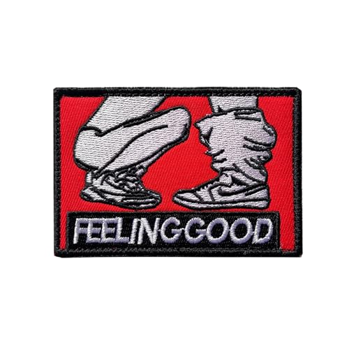 Lustiger Aufnäher mit Aufschrift "Feeling Good", humorvoll, bestickt, Meme, Moral, Emblem, Applikation mit Klettverschluss für militärische taktische Ausrüstung, Rucksäcke, Jeans, Hüte, Jacken, Lustiger Aufnäher mit Aufschrift "Feeling Good", humorvoll, bestickt, Meme, Moral, Emblem, Applikation mit Klettverschluss für militärische taktische Ausrüstung, Rucksäcke, Jeans, Hüte, Jacken, von Blimark