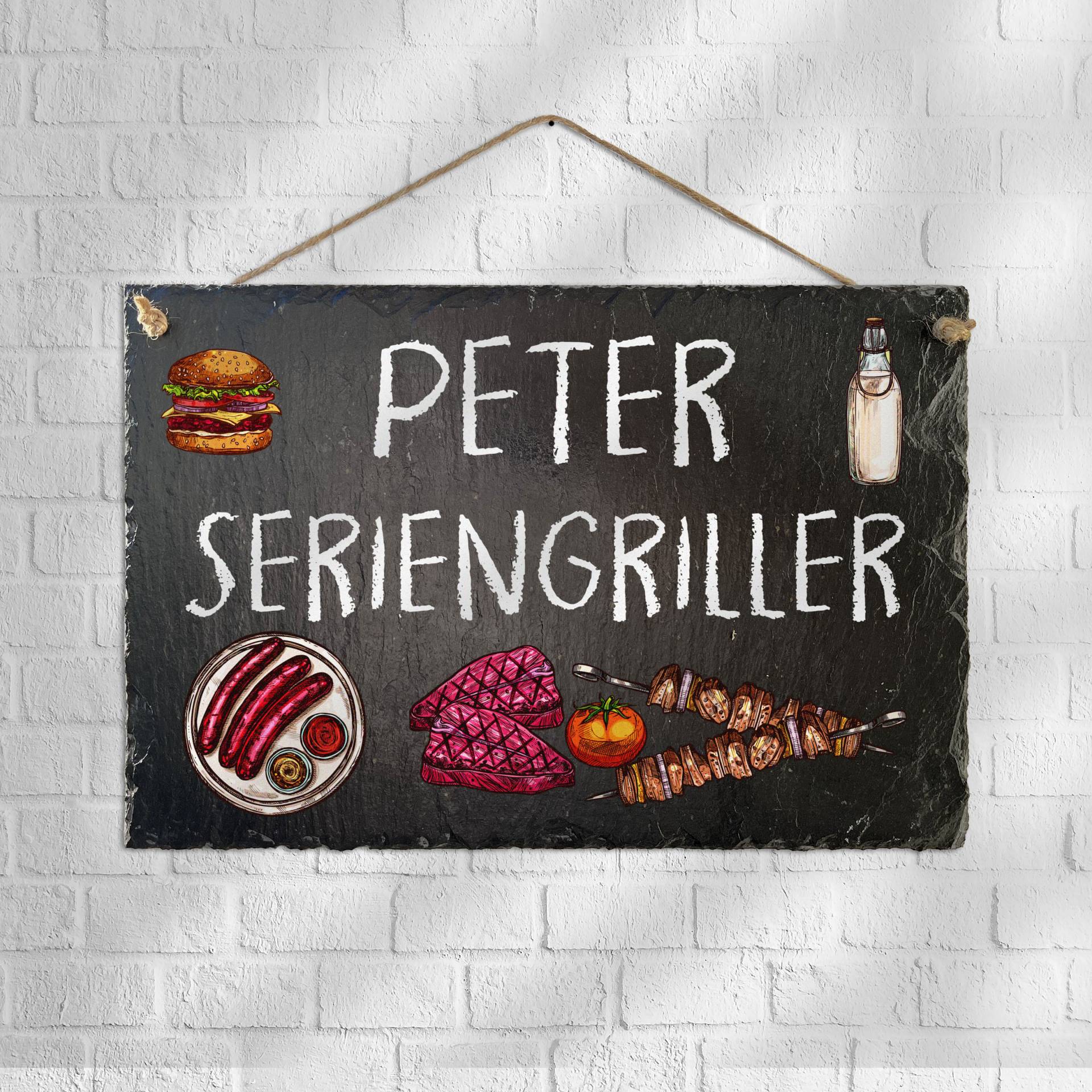 Schild Für Den Leidenschaftlicher Griller - Mit Namen Personalisiert Schild Für Den Leidenschaftlicher Griller - Mit Namen Personalisiert von BlimmelBlammel
