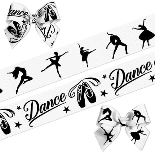 Tanzband zum Verpacken von Geschenken, Basteln, 2 Rollen, Ripsband, Ballettband mit Tanzbuchstaben und Schuhen für Partydekorationen, Geschenkpapier, Sammelalbum, DIY-Projekte, 0,9 Zoll × 4,5 m Tanzband zum Verpacken von Geschenken, Basteln, 2 Rollen, Ripsband, Ballettband mit Tanzbuchstaben und Schuhen für Partydekorationen, Geschenkpapier, Sammelalbum, DIY-Projekte, 0,9 Zoll × 4,5 m von Blinket
