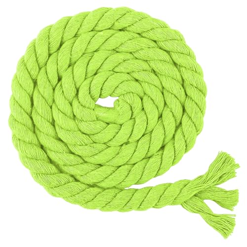 Makramee Garn Kordelband Baumwollkordel 8/10/12/20mm X 10m Baumwollseil Dicke Rope Garn Baumwollgarn, Geflochten Für DIY Handwerk, Basteln, Makramee Wandbehang, Vorhang (G,8mm*10m) von BlissFabrics
