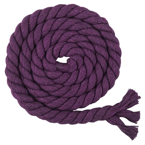 Makramee Garn Kordelband Baumwollkordel 8/10/12/20mm X 10m Baumwollseil Dicke Rope Garn Baumwollgarn, Geflochten Für DIY Handwerk, Basteln, Makramee Wandbehang, Vorhang (K,8mm*10m) von BlissFabrics