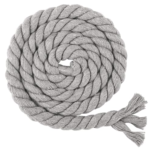 Makramee Garn Kordelband Baumwollkordel 8/10/12/20mm X 10m Baumwollseil Dicke Rope Garn Baumwollgarn, Geflochten Für DIY Handwerk, Basteln, Makramee Wandbehang, Vorhang (Q,8mm*10m) von BlissFabrics