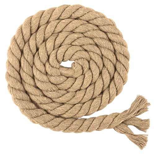 Makramee Garn Kordelband Baumwollkordel 8/10/12/20mm X 10m Baumwollseil Dicke Rope Garn Baumwollgarn, Geflochten Für DIY Handwerk, Basteln, Makramee Wandbehang, Vorhang (R,8mm*10m) von BlissFabrics