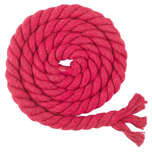 Makramee Garn Kordelband Baumwollkordel 8/10/12/20mm X 10m Baumwollseil Dicke Rope Garn Baumwollgarn, Geflochten Für DIY Handwerk, Basteln, Makramee Wandbehang, Vorhang (S,8mm*10m) von BlissFabrics