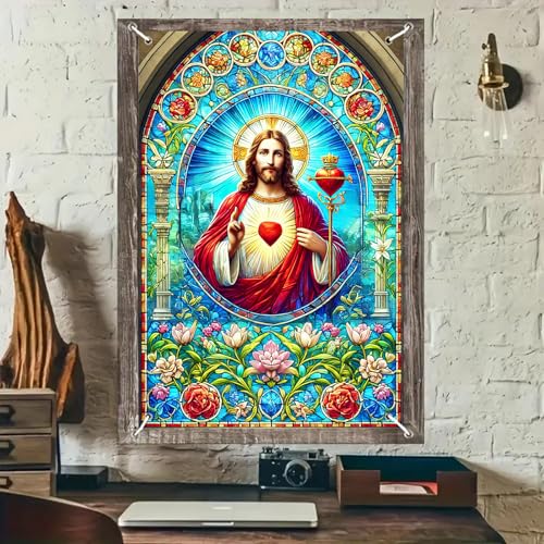 BlissYard Weihnachts-Fensterbanner 78,9 x 129,9 cm, niedlicher Schneemann, Fensterabdeckung, Urlaub, Wandbehang, Fensterdekoration, Innen- und Außenbereich, Weihnachtsparty-Hintergrund von BlissYard