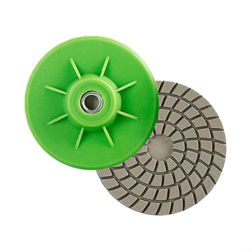 BlissfulAbode 2er-Pack 80 mm Schleifpolierpad, Nass- und Trockenschleifscheibe, Schleifmittel für Marmor, Granit, Fliesen, Kanten, Ecken, Trimmen, Körnung 150, 7,6 cm von BlissfulAbode
