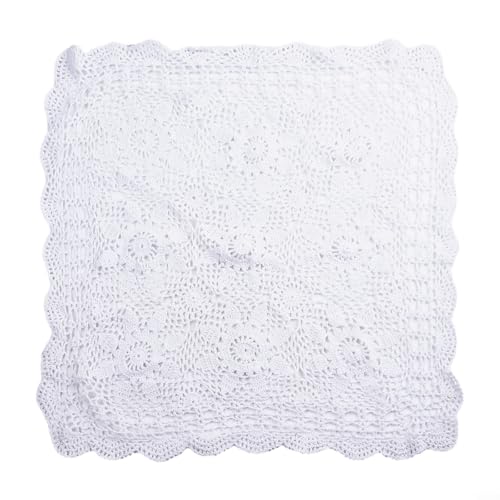 BlissfulAbode Country Vintage quadratische Tischdecke für Zuhause und Restaurant, handgefertigte Spitze, 60 x 60 cm, Weiß BlissfulAbode Country Vintage quadratische Tischdecke für Zuhause und Restaurant, handgefertigte Spitze, 60 x 60 cm, Weiß von BlissfulAbode