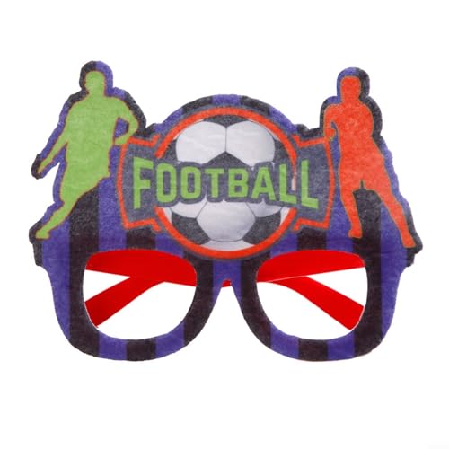 BlissfulAbode Papierbrille für Fußballspiele, perfekte Foto-Requisiten für Fußball-Fans, für europäische Cup-Dekoration (H) von BlissfulAbode