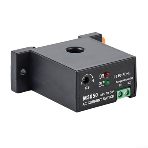 Wechselstrom-Sensorrelais M3050/M3056, berührungsloser Schalter zur Sicherheitsüberwachung, einstellbarer Strombereich 0 2 30 A (M3050) von BlissfulAbode