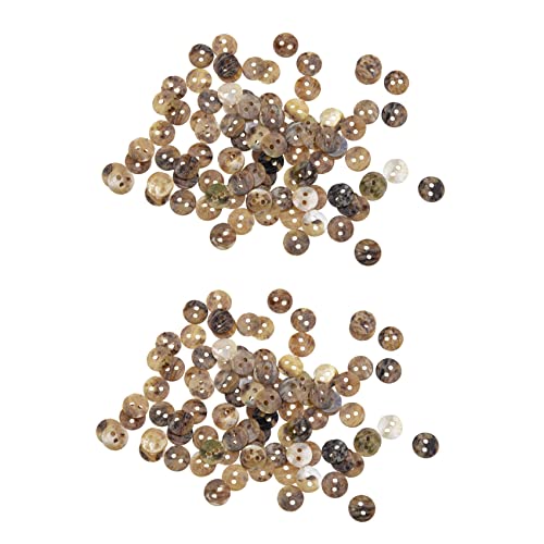 Blmirror 200X 8mm Perlmuttknoepfe Perlmutt Muscheln Rund Knoepfe TOP von Blmirror
