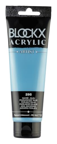 Blockx 60295BXC - Tube 120ml, feine Acrylfarbe, Acrylic Artist, halbdeckend und satiniert, PB 15:3 Perlmutt Blau, 1 Stück Blockx 60295BXC - Tube 120ml, feine Acrylfarbe, Acrylic Artist, halbdeckend und satiniert, PB 15:3 Perlmutt Blau, 1 Stück von Blockx