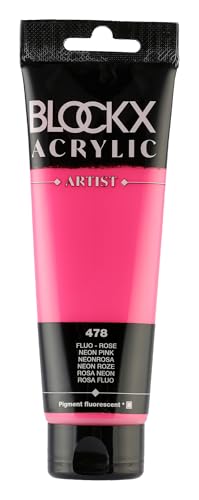 Blockx 60478BXC - Tube 120ml, feine Acrylfarbe, Acrylic Artist, transparent und satiniert, Neonfarbe / Neonrosa mit Pigmenten, 1 Stück Blockx 60478BXC - Tube 120ml, feine Acrylfarbe, Acrylic Artist, transparent und satiniert, Neonfarbe / Neonrosa mit Pigmenten, 1 Stück von Blockx