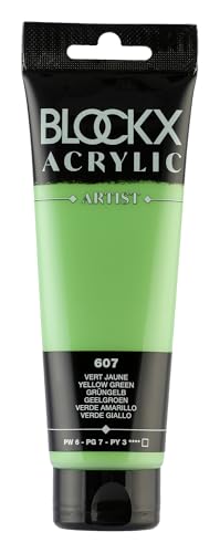 Blockx 60607BXC - Tube 120ml, feine Acrylfarbe, Acrylic Artist, deckend und satiniert, PW 6/PG 7/PY 3 Grüngelb, 1 Stück Blockx 60607BXC - Tube 120ml, feine Acrylfarbe, Acrylic Artist, deckend und satiniert, PW 6/PG 7/PY 3 Grüngelb, 1 Stück von Blockx