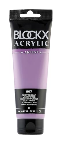 Blockx 60907BXC - Tube 120ml, feine Acrylfarbe, Acrylic Artist, deckend und satiniert, PW 6 PV 19 PV 23 Purpur Hell, 1 Stück Blockx 60907BXC - Tube 120ml, feine Acrylfarbe, Acrylic Artist, deckend und satiniert, PW 6 PV 19 PV 23 Purpur Hell, 1 Stück von Blockx