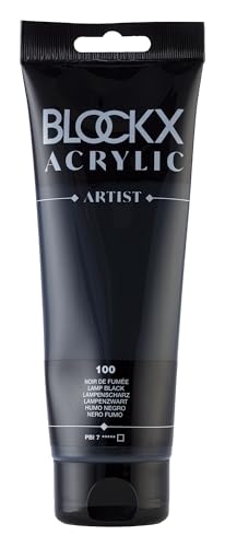 Blockx 61100BXC - Tube 250ml, feine Acrylfarbe, Acrylic Artist, deckend und satiniert, PBI 7 Rauchschwarz / Schwarz, 1 Stück Blockx 61100BXC - Tube 250ml, feine Acrylfarbe, Acrylic Artist, deckend und satiniert, PBI 7 Rauchschwarz / Schwarz, 1 Stück von Blockx