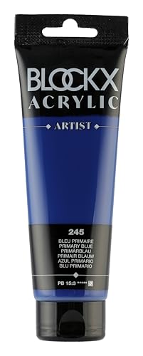 Blockx 61245BXC - Tube 250ml, feine Acrylfarbe, Acrylic Artist, halbtransparent und satiniert, PB 15:3 Primärblau, 1 Stück Blockx 61245BXC - Tube 250ml, feine Acrylfarbe, Acrylic Artist, halbtransparent und satiniert, PB 15:3 Primärblau, 1 Stück von Blockx