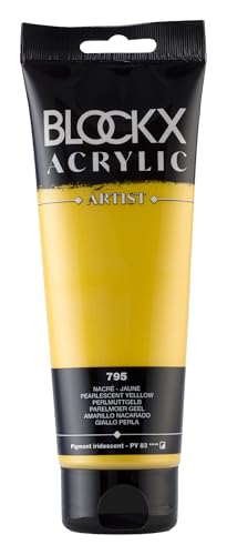 Blockx 61795BXC - Tube 250ml, feine Acrylfarbe, Acrylic Artist, halbdeckend und satiniert, PY 83 Perlmutt Gelb, 1 Stück Blockx 61795BXC - Tube 250ml, feine Acrylfarbe, Acrylic Artist, halbdeckend und satiniert, PY 83 Perlmutt Gelb, 1 Stück von Blockx