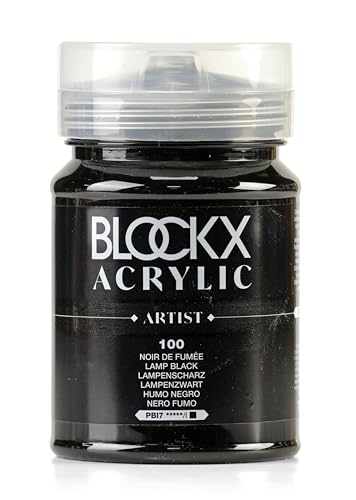 Blockx 65100BXC - Dose 500ml, feine Acrylfarbe, Acrylic Artist, deckend und satiniert, PBI 7 Rauchschwarz, 1 Stück Blockx 65100BXC - Dose 500ml, feine Acrylfarbe, Acrylic Artist, deckend und satiniert, PBI 7 Rauchschwarz, 1 Stück von Blockx