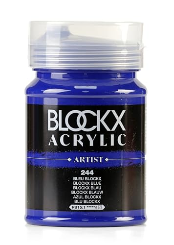 Blockx 65244BXC - Dose 500ml, feine Acrylfarbe, Acrylic Artist, halbtransparent und satiniert, PB 15:1 Blockx Blau, 1 Stück Blockx 65244BXC - Dose 500ml, feine Acrylfarbe, Acrylic Artist, halbtransparent und satiniert, PB 15:1 Blockx Blau, 1 Stück von Blockx