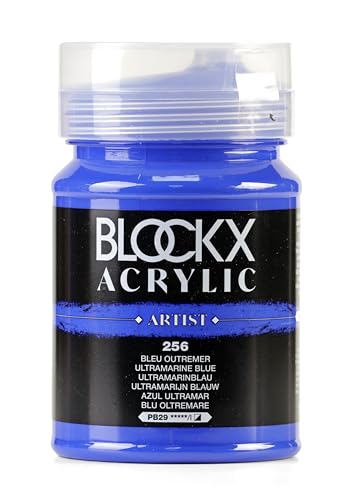 Blockx 65256BXC - Dose 500ml, feine Acrylfarbe, Acrylic Artist, halbdeckend und satiniert, PB 29 Ultramarinblau, 1 Stück Blockx 65256BXC - Dose 500ml, feine Acrylfarbe, Acrylic Artist, halbdeckend und satiniert, PB 29 Ultramarinblau, 1 Stück von Blockx